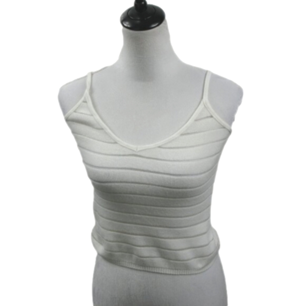 BNK White Cropped Tank Size Small